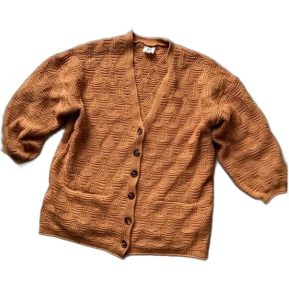 DRA Enzo Cardigan Mustard Yellow XS Lagenlook BOHO Oversized Casual Travel - Picture 5 of 6